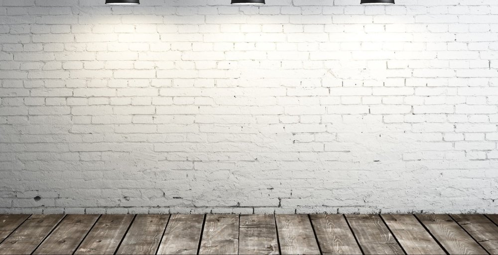 Стена из белого кирпича фон