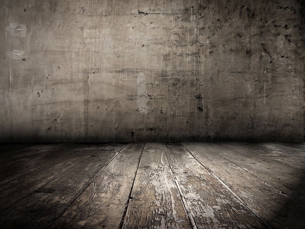Бетонная стена и пол