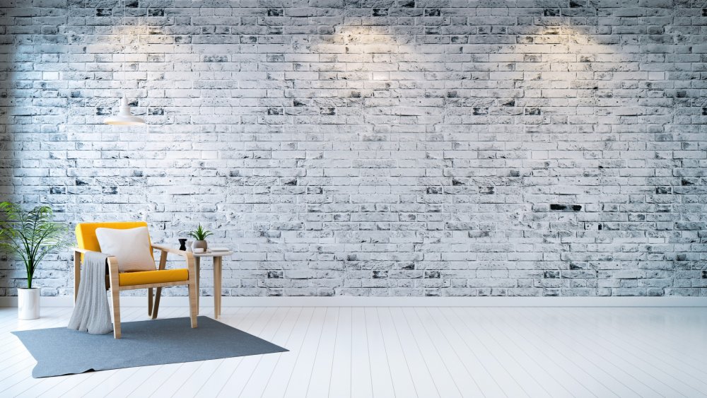 Интерьер без мебели кирпичные стены