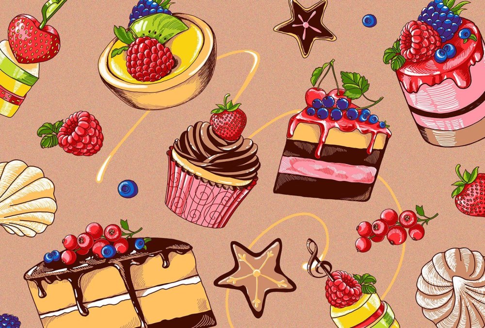 Рамка с кондитерскими изделиями