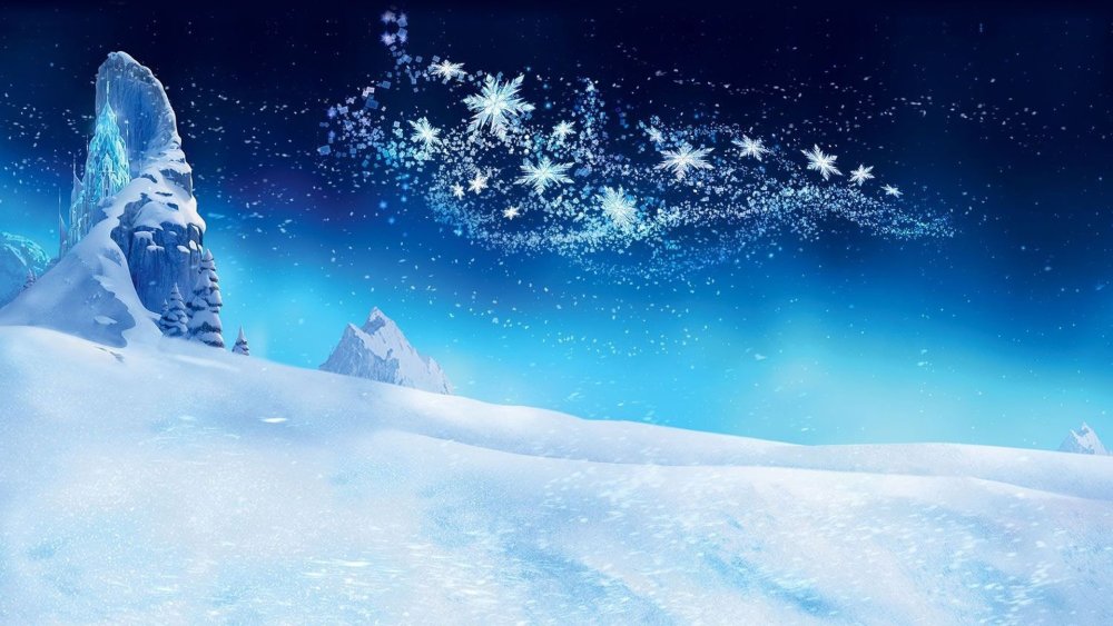 Снежный фон