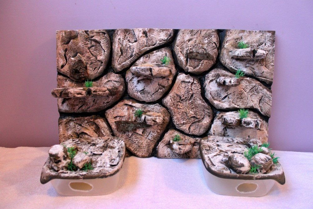 Объемный задний фон для аквариума