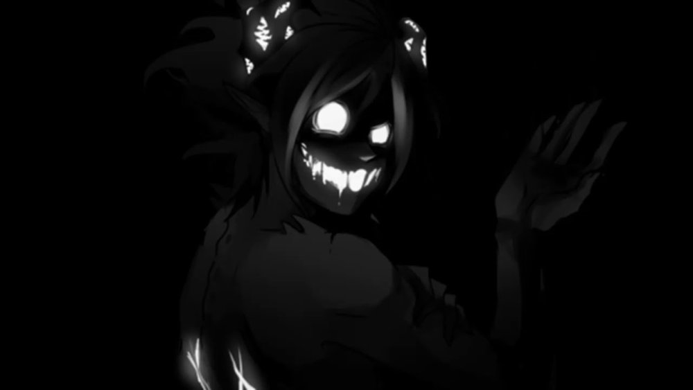 Красные глаза на черном фоне