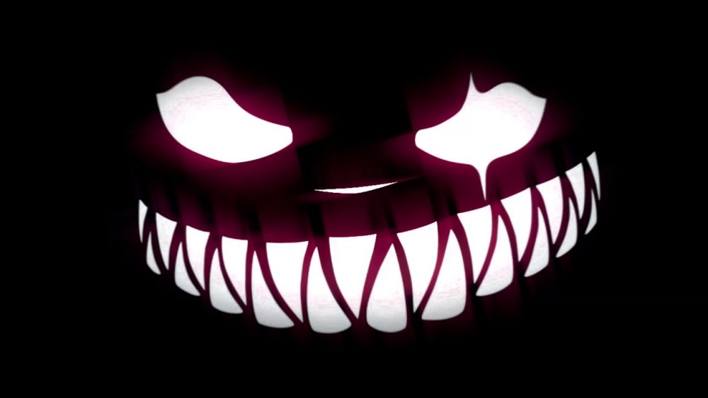 Зловещая улыбка на прозрачном фоне