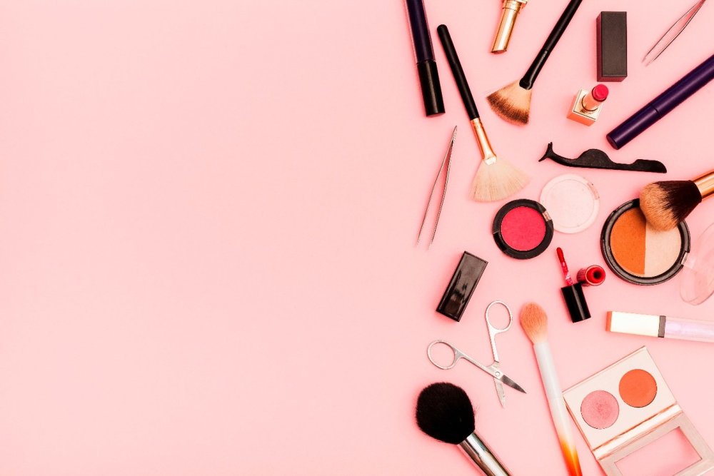 Косметика вид сверху