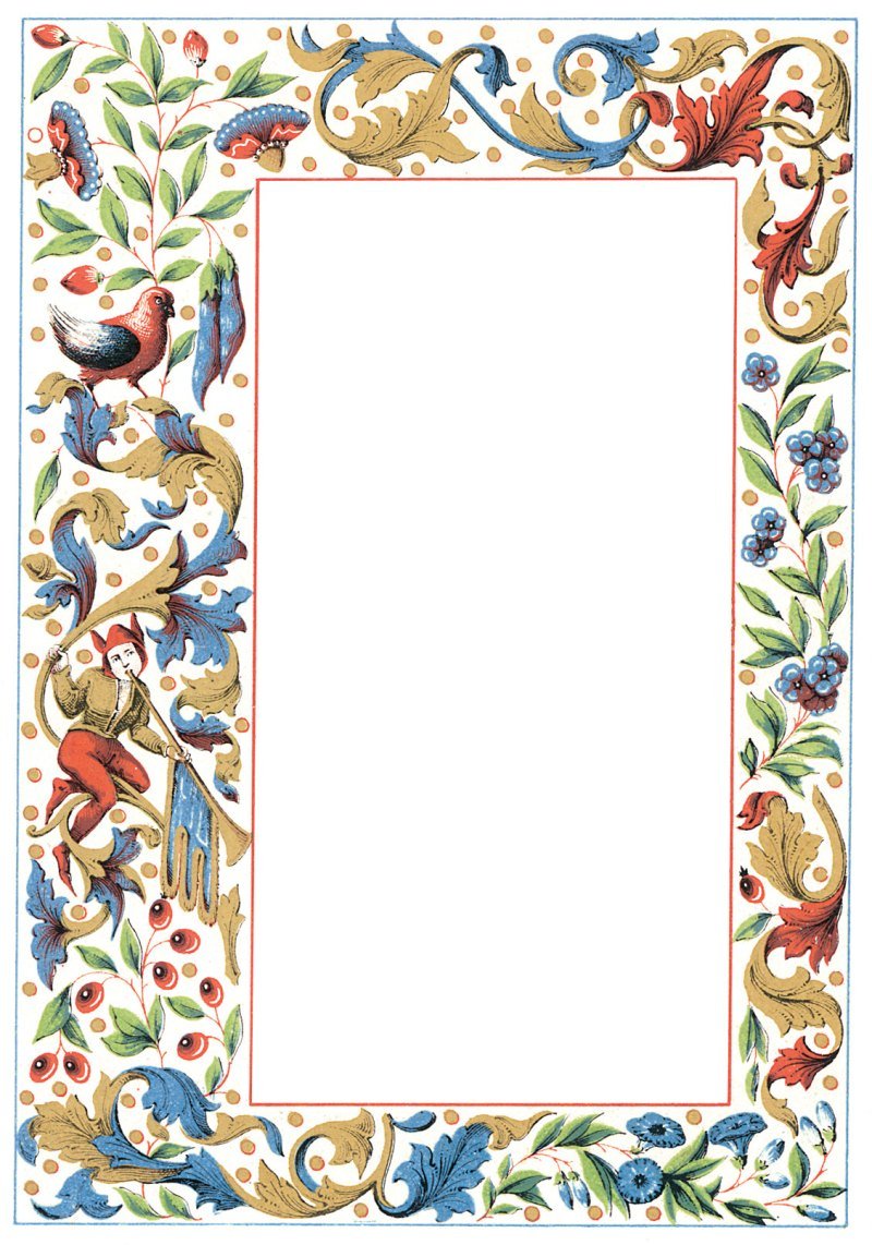 Рамка растительный орнамент