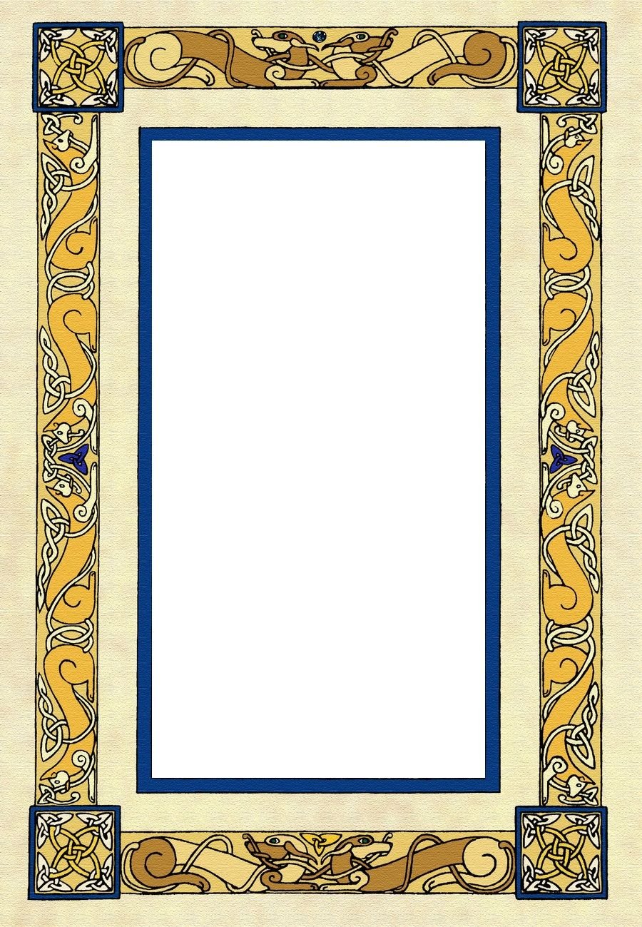 Средневековый узор рамка
