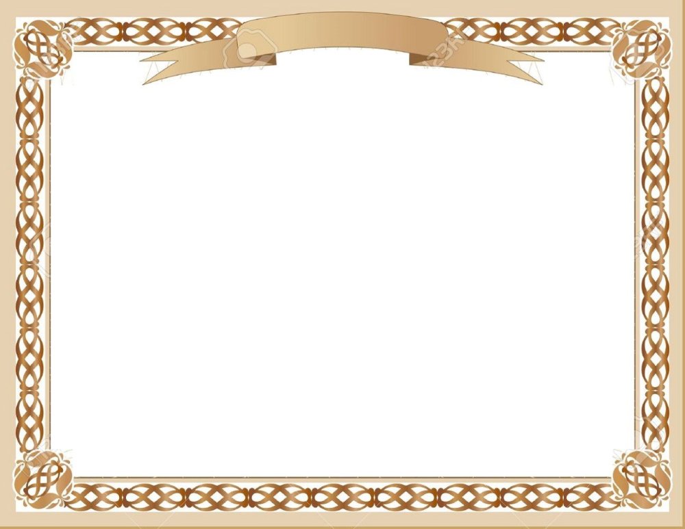 Строгий орнамент для рамки