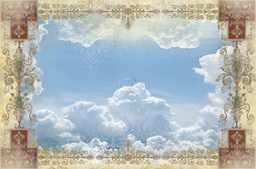 Кыргызский орнамент рамка