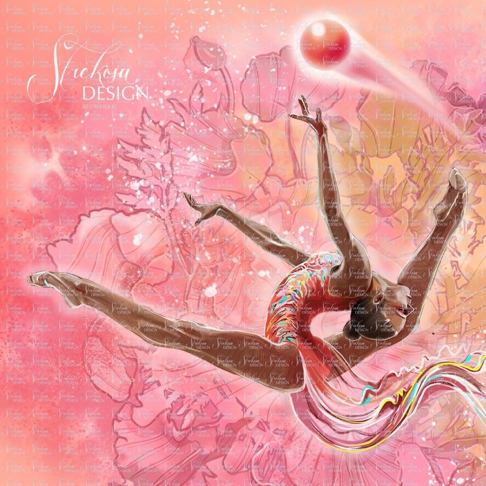 Гимнастка рисунок