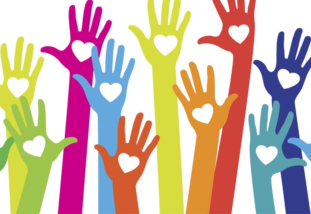 Фон для рекламы волонтеров