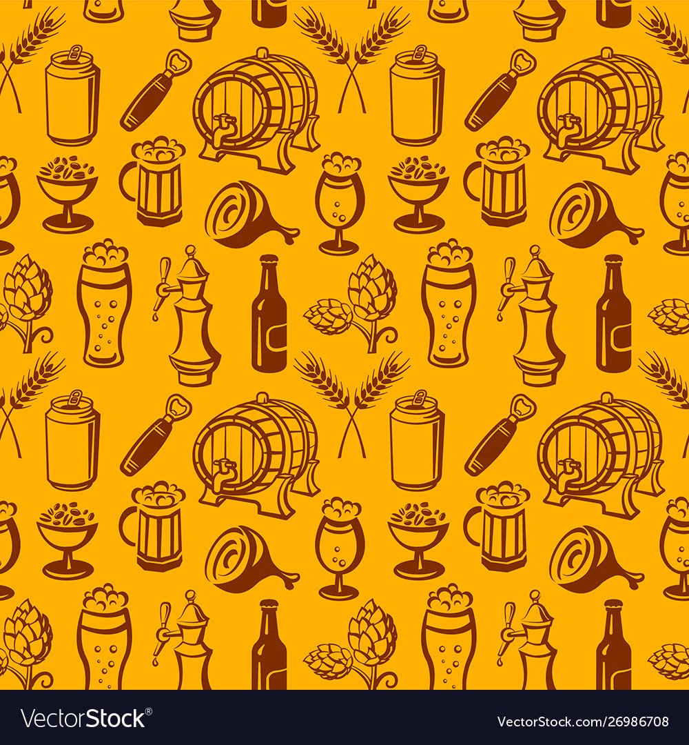 Паттерн пиво вектор