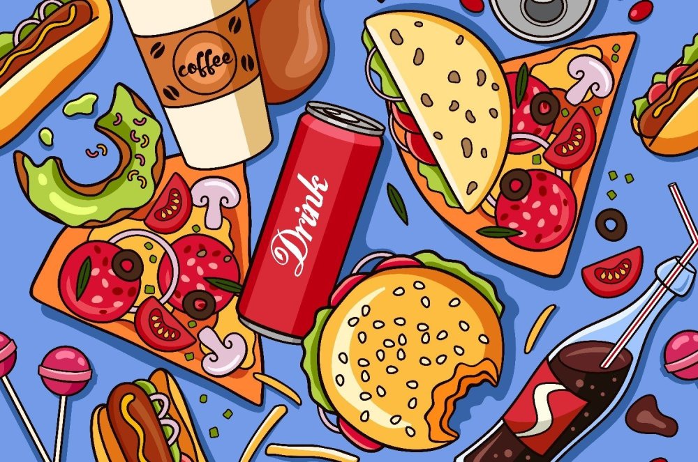 Крутые рисунки еды