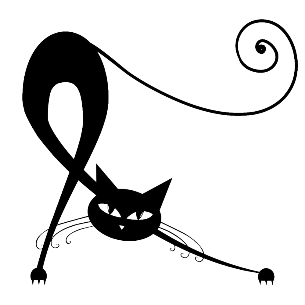 Векторные силуэты кошек