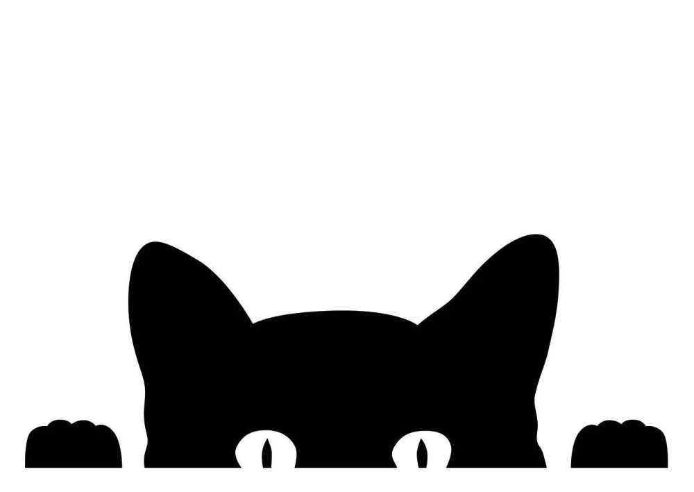 Силуэты котов и кошек