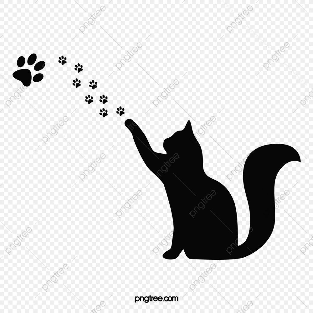 Трафарет кошки