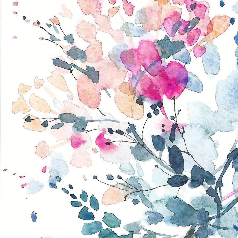 Акварельные цветы