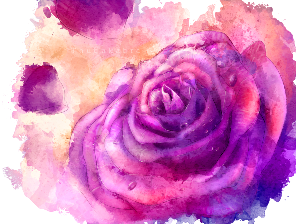 Фиолетовый акварельный фон