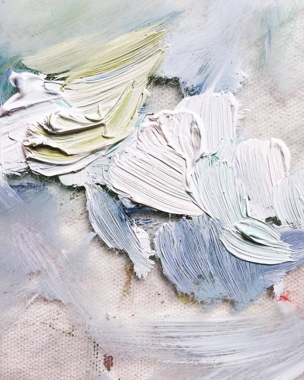 Акварельные пастельные цветы