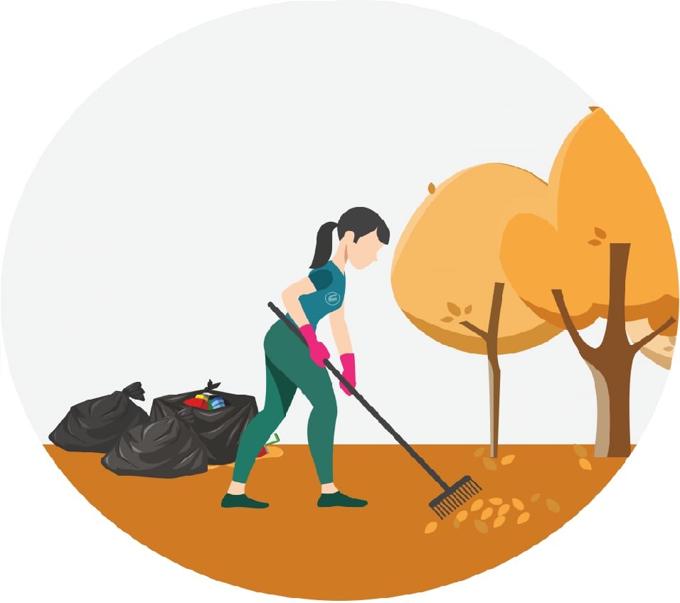 Уборка иллюстрация