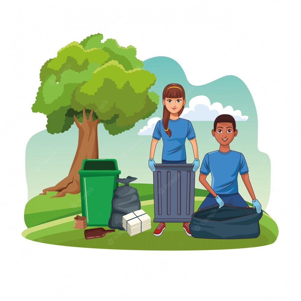 Субботник семья вектор