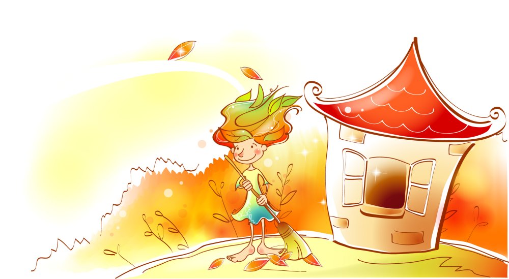 Осенний субботник рисунки