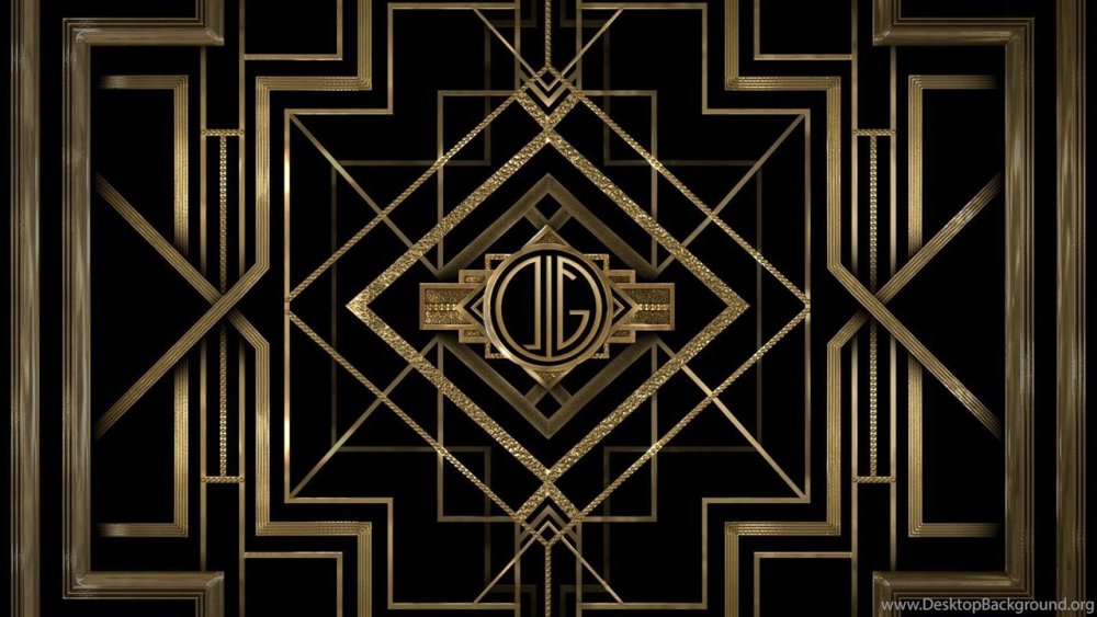 Арт деко фон вектор