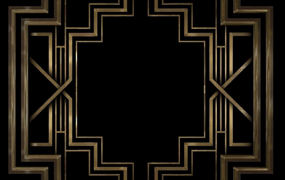 Ар деко Великий Гэтсби орнамент