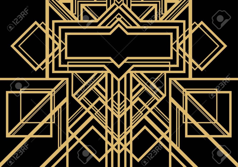 Узор арт деко Гэтсби