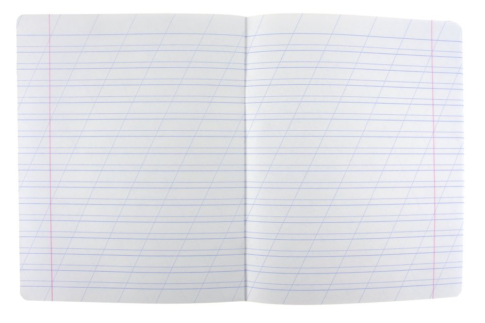 Разлиновка тетради косая линия-