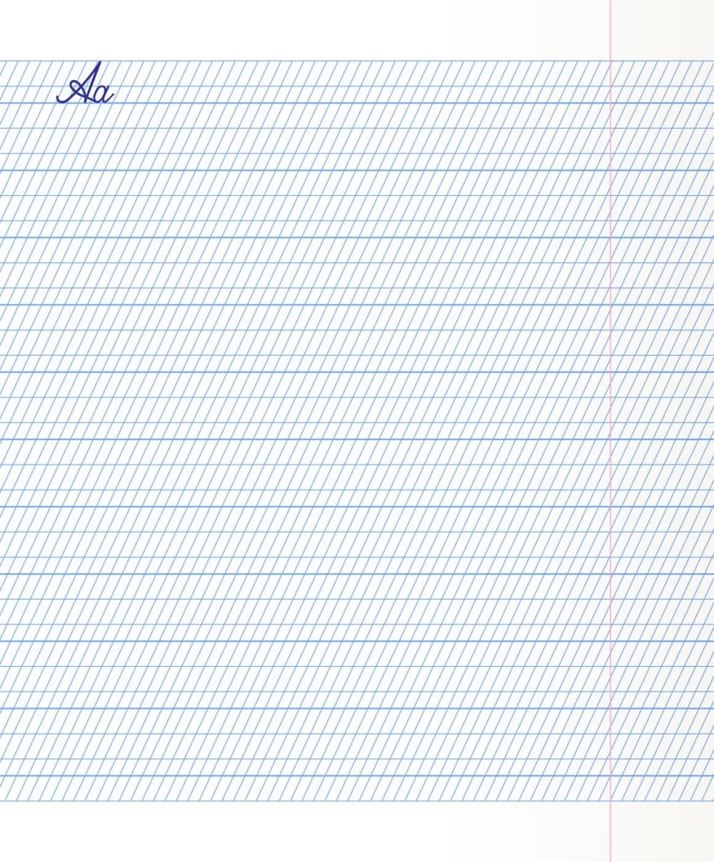 Разлиновка косая линия а4