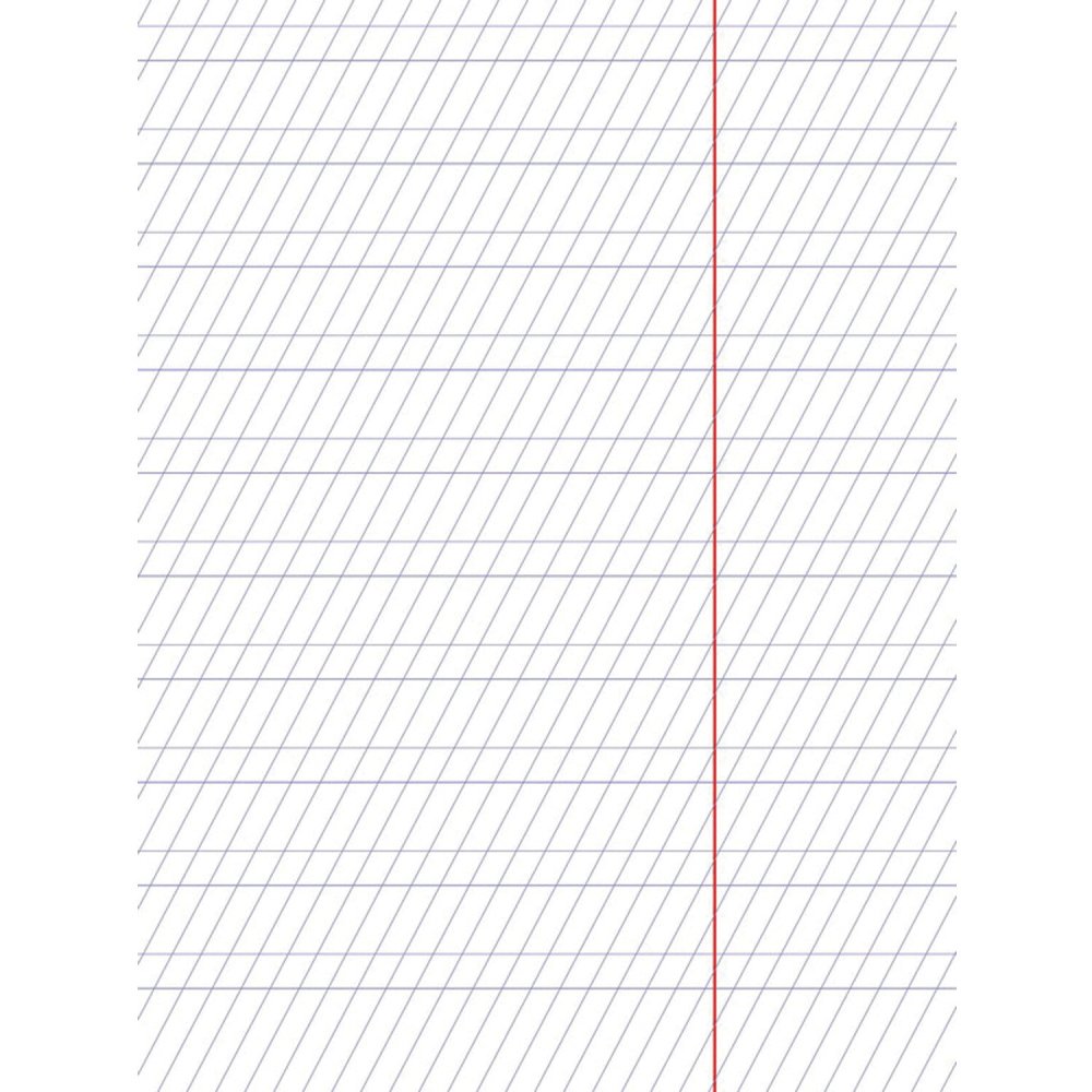 Тетрадь. Hatber. 12 Листов. А5. Косая линия с дополнительной горизонтальной