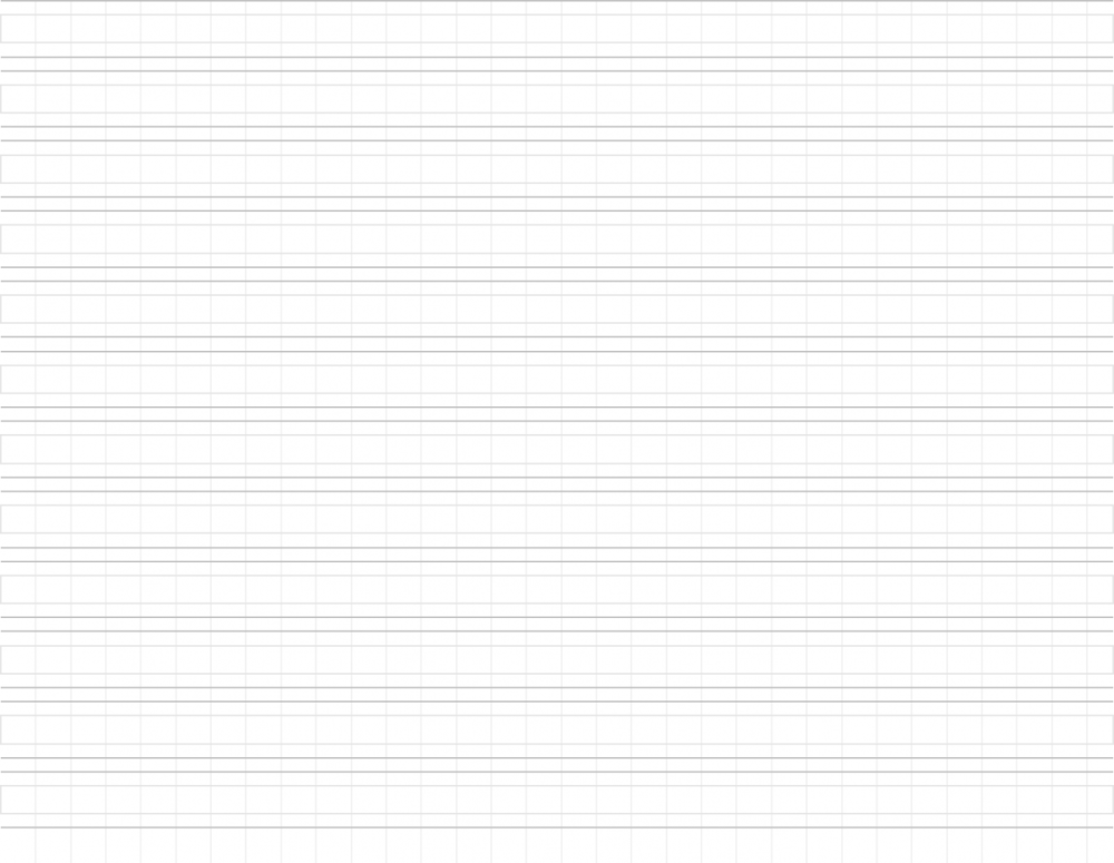 Тетрадный лист в широкую линию