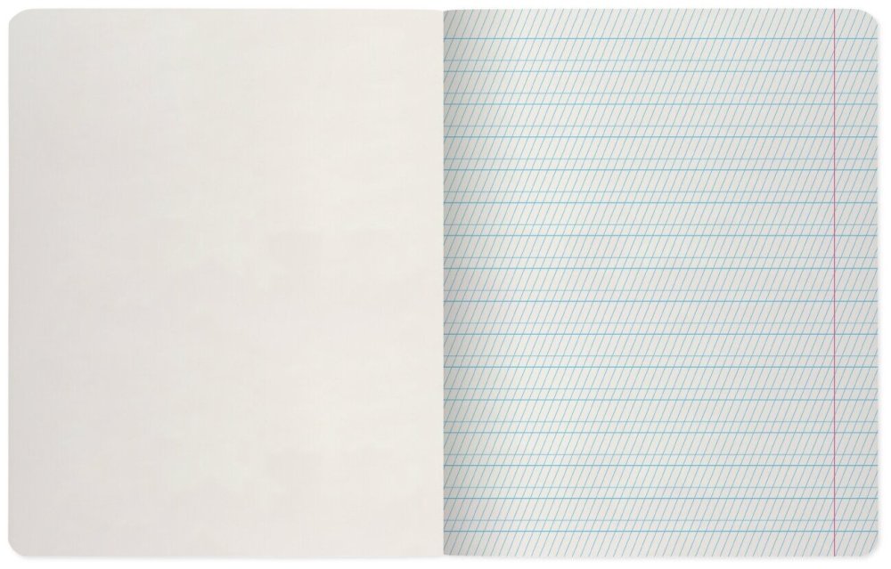 Тетрадный лист в узкую линию