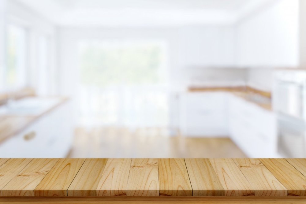 Светлая кухня фон