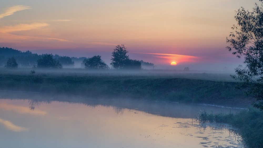 Туман над озером