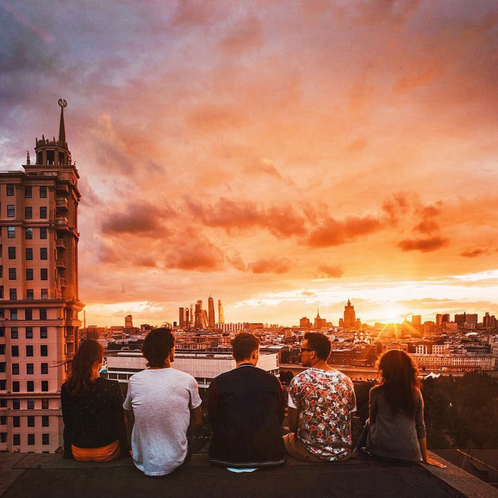 Рассвет на крыше