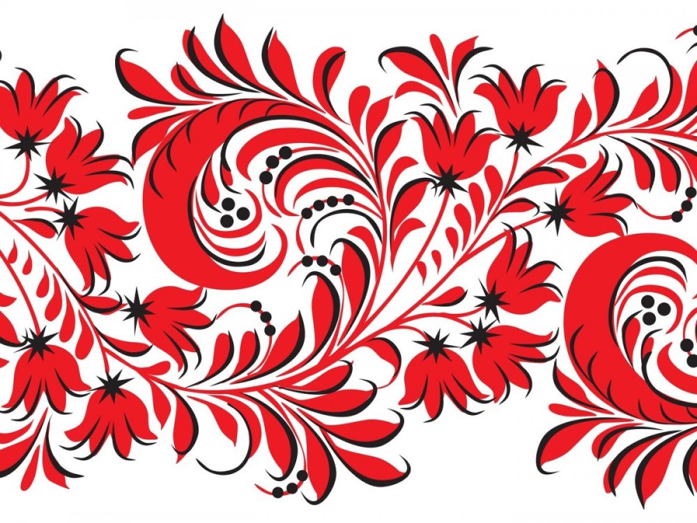 Русские народные узоры и орнаменты Хохлома