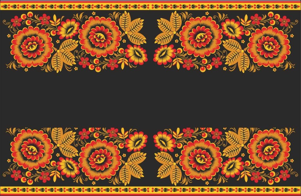 Хохлома полоска