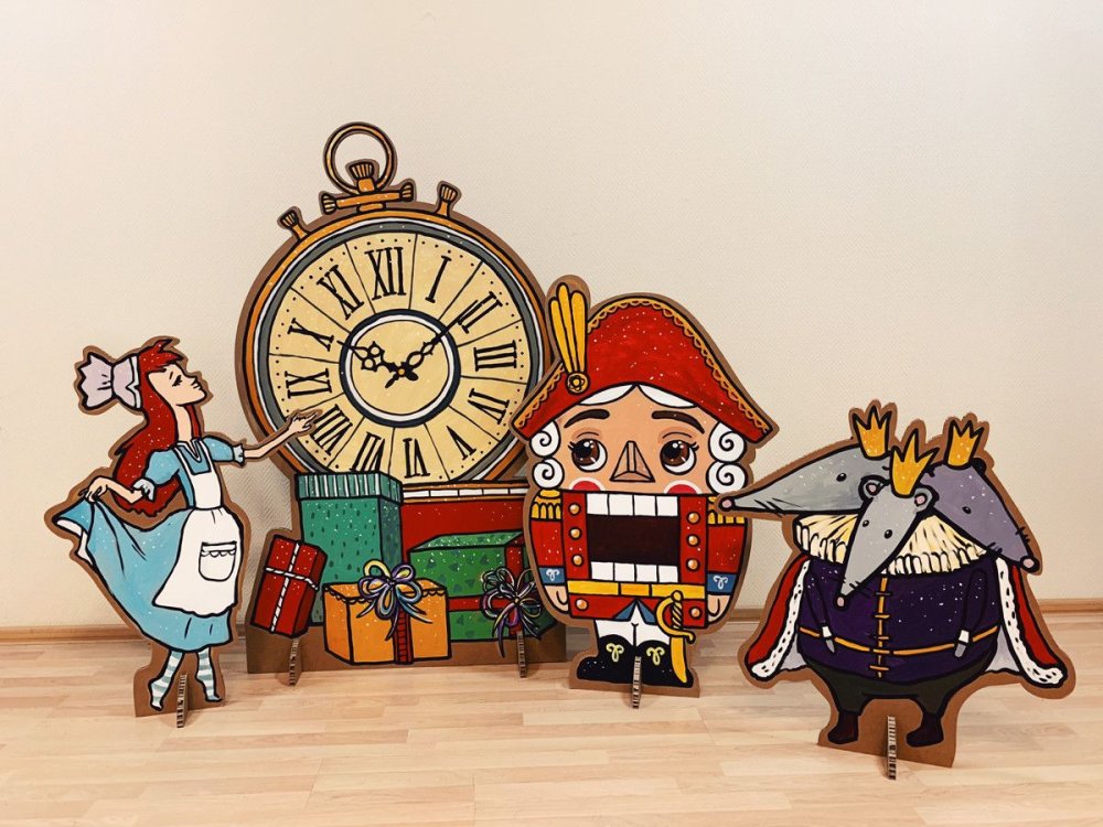 Новогодние обои Щелкунчик
