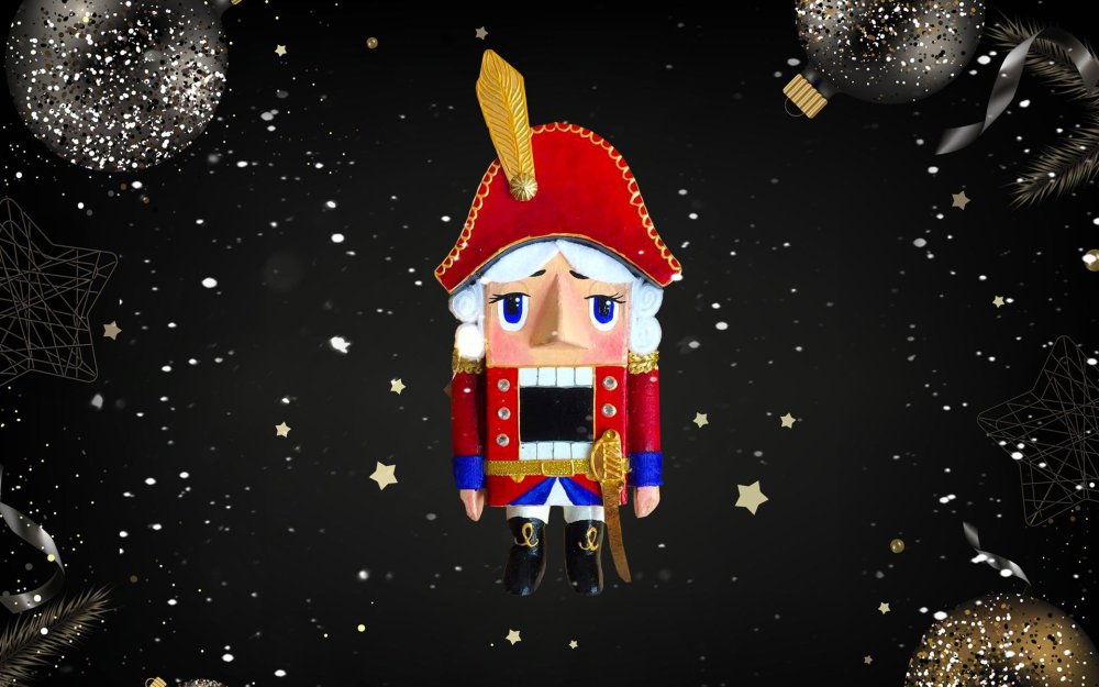 Ель с гирляндой