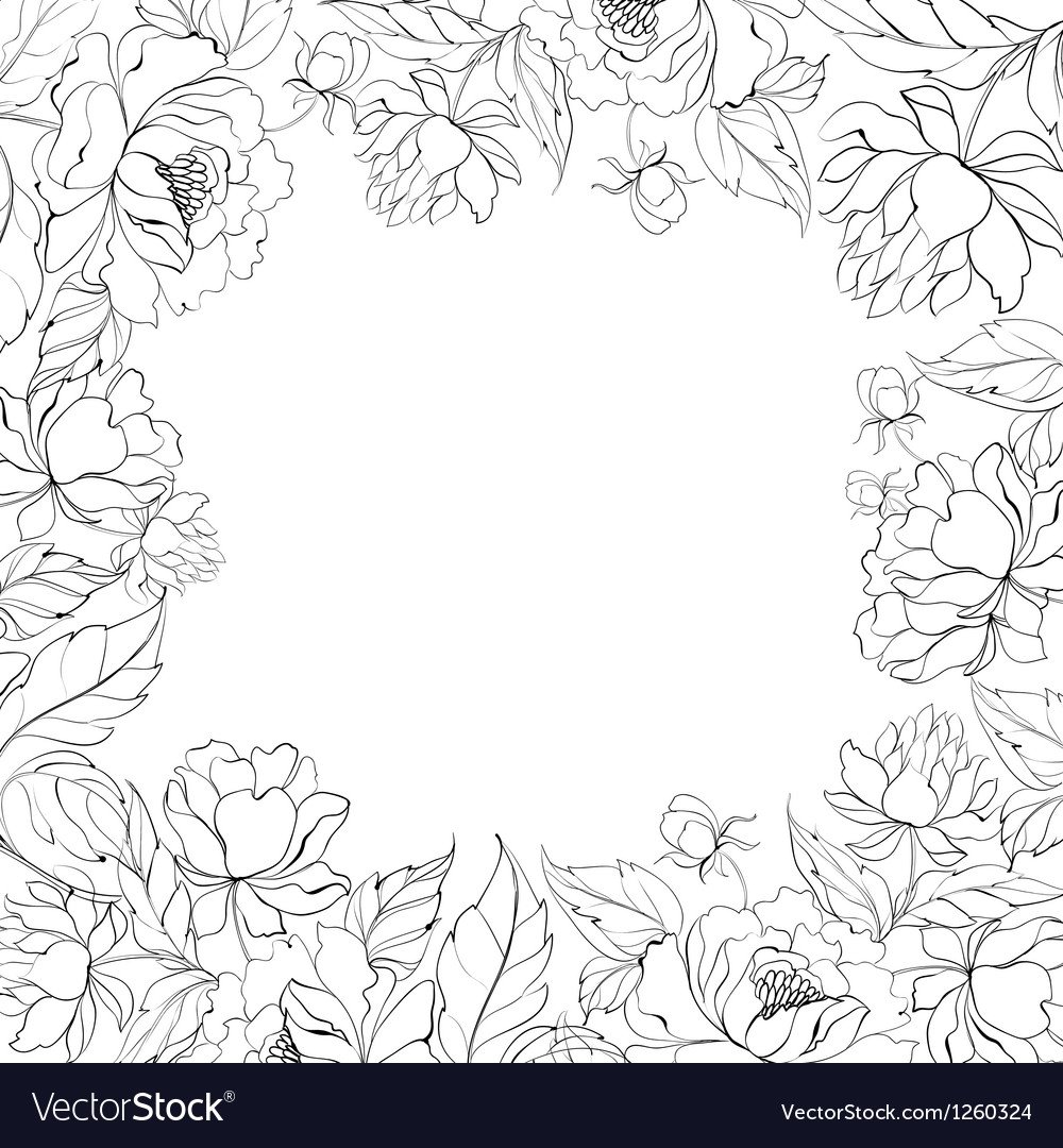 Мон название черно белый контур