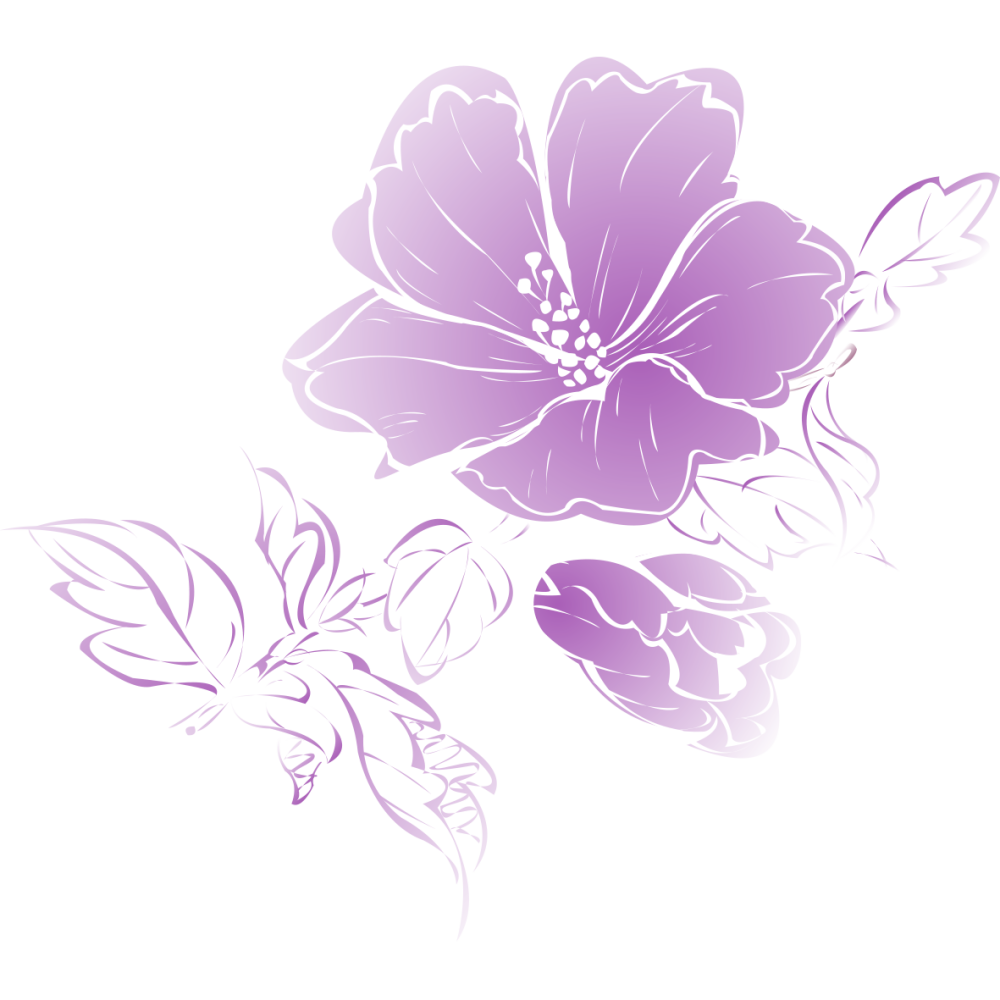 Цветы Графика без фона