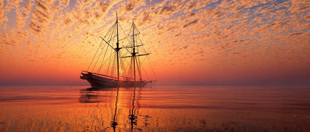 Корабль на рассвете
