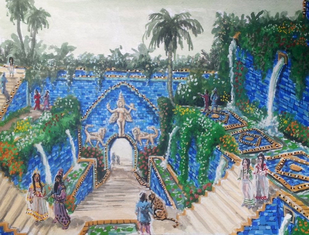 Система орошения висячих садов Семирамиды