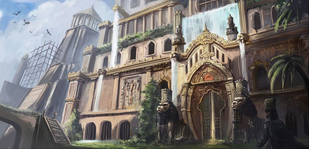 Висячие сады Семирамиды арт