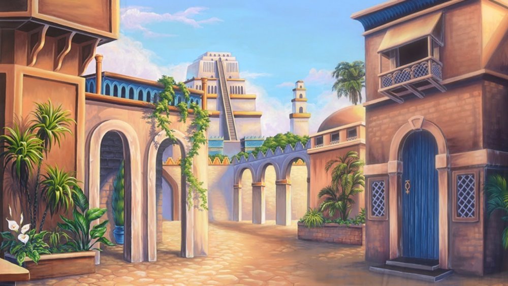 Старинный Вавилонский фон