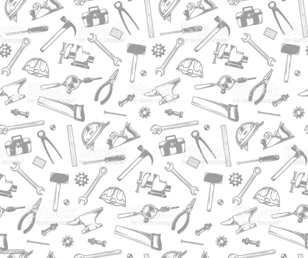 Бесшовный фон инструменты