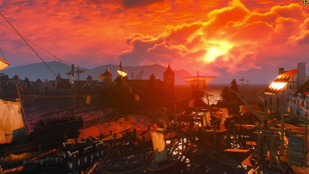 Ведьмак 3 Новиград закат