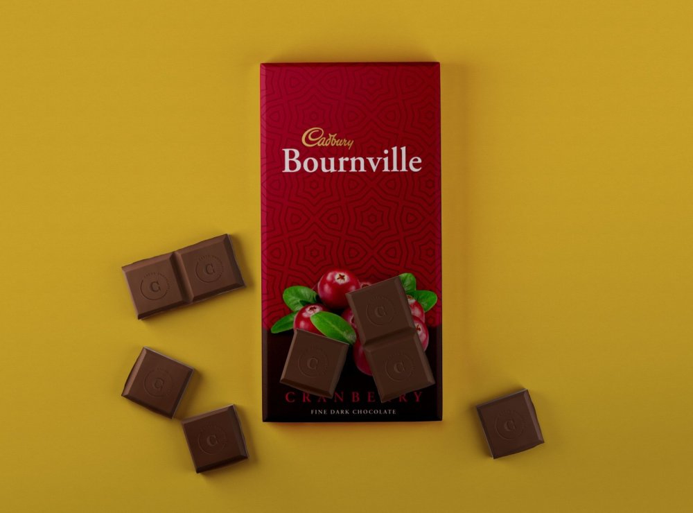 Плитка шоколада мокап